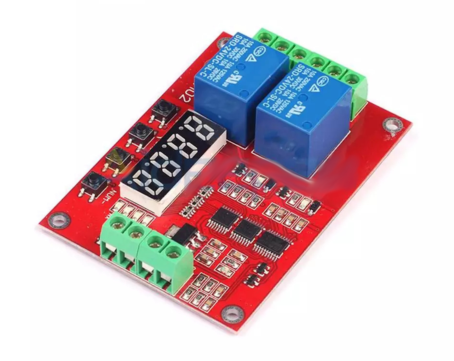 MODULO TEMPORIZZATORE PROGRAMMABILE TIMER 12V DC INTERRUTTORE RELE RELAY  220V AC